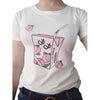 Thumbnail for Cartoon Peach Juice Japanese Aesthetic T-Shirt: Summer tees for women from NSE Imports #4.