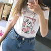 Thumbnail for Cartoon Peach Juice Japanese Aesthetic T-Shirt: Summer tees for women from NSE Imports #5.