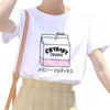 Thumbnail for Cartoon Peach Juice Japanese Aesthetic T-Shirt: Summer tees for women from NSE Imports #1.