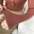 Casual Ribbed V-neck Knitted Women's Sweater: Everyday semi-formal Office Top with Chunky Half Buttons from NSE Imports #24.