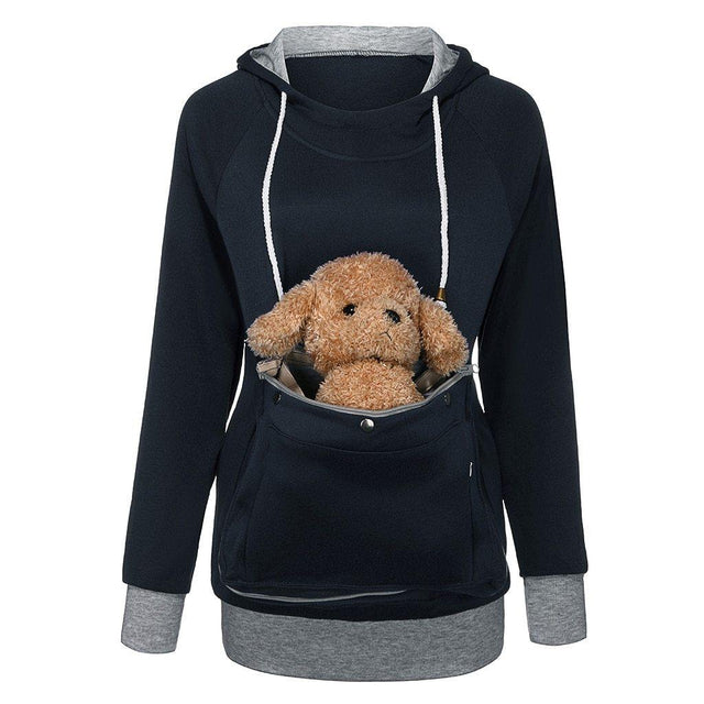 Cat Dog Lovers Women's Hoodies Pet Cuddle Carry Kangaroo Pouch Vet Sweatshirt Pocket Animal Hooded Puppy Kitten from NSE Imports #1.