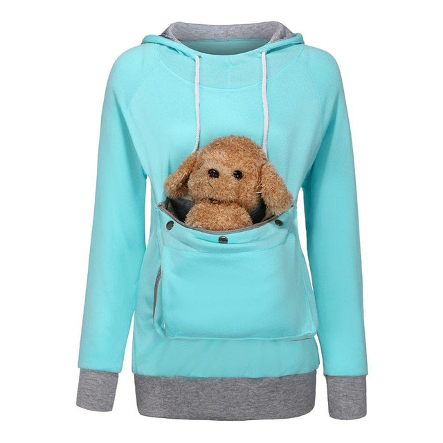 Cat Dog Lovers Women's Hoodies Pet Cuddle Carry Kangaroo Pouch Vet Sweatshirt Pocket Animal Hooded Puppy Kitten from NSE Imports #13.