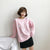 Cute Cloud Print Women's Jumper: 3D effect contrasting clouds from NSE Imports #16.