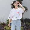 Thumbnail for Cute Crochet 3D Fluffy Flower Women's Tee: Something different for your summer wardrobe from NSE Imports #6.