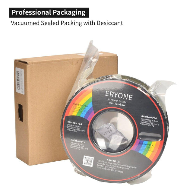 ERYONE Mini Rainbow PLA 3D Printer Filament: More Frequent Changes Than Regular Rainbow Filaments from NSE Imports #9.