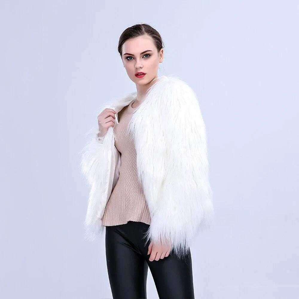 Light up clearance faux fur coat