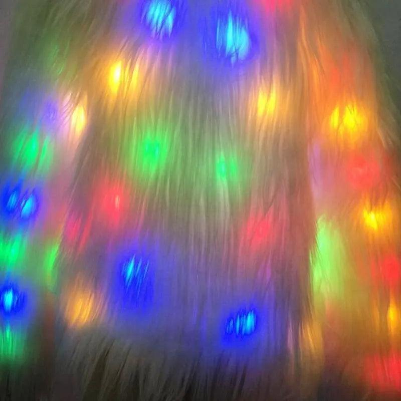 Light up hot sale fur vest