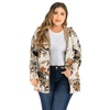 Thumbnail for Floral Canvas Style Women's Coat: Bold Print with a fluffy inner lining from NSE Imports #2.