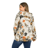 Thumbnail for Floral Canvas Style Women's Coat: Bold Print with a fluffy inner lining from NSE Imports #5.