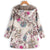 Floral Canvas Style Women's Coat: Bold Print with a fluffy inner lining from NSE Imports #7.