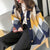 Fluffy Diamond Pattern Casual Women's Cardigan: Bold geometric prints with a tufted texture from NSE Imports #23.