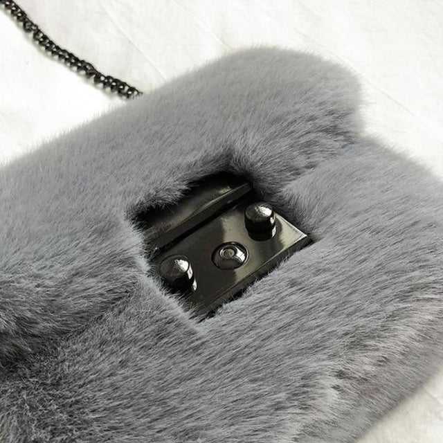 Fluffy Faux Fur Shoulder Bag: Suitable for everyday or those special occasions from NSE Imports #14.