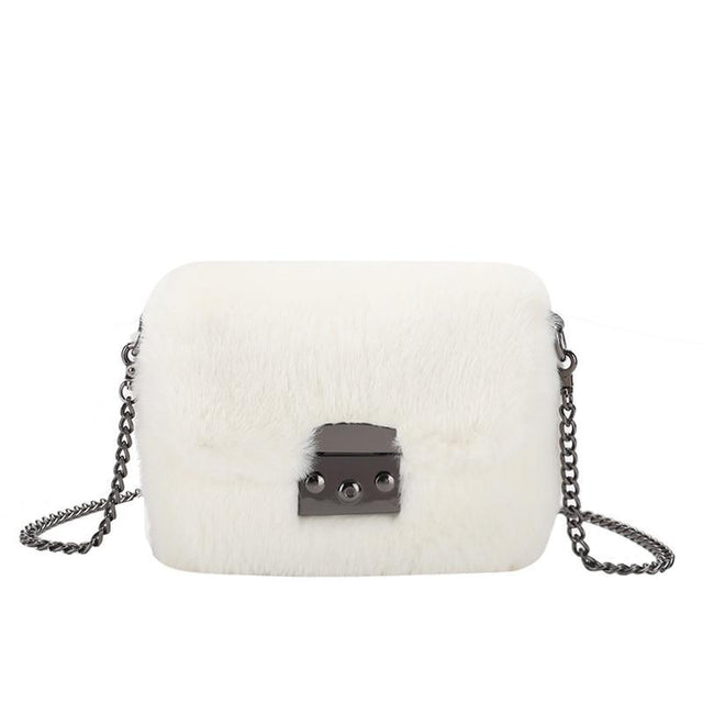 Fluffy Faux Fur Shoulder Bag: Suitable for everyday or those special occasions from NSE Imports #19.