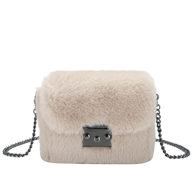 Fluffy Faux Fur Shoulder Bag: Suitable for everyday or those special occasions from NSE Imports #21.