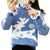 Fluffy Reindeer Christmas Cashmere Sweater: With Reindeer and snow print. from NSE Imports #2.