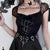 Gothic Rock Short Sleeve Corset Top with Lace and Ribbon Details: A Must-Have for Goth Fashionistas from NSE Imports #14.