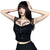 Gothic Rock Short Sleeve Corset Top with Lace and Ribbon Details: A Must-Have for Goth Fashionistas from NSE Imports #2.