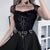 Gothic Rock Short Sleeve Corset Top with Lace and Ribbon Details: A Must-Have for Goth Fashionistas from NSE Imports #30.