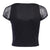 Gothic Rock Short Sleeve Corset Top with Lace and Ribbon Details: A Must-Have for Goth Fashionistas from NSE Imports #12.