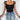 Thumbnail for Gothic Rock Short Sleeve Corset Top with Lace and Ribbon Details: A Must-Have for Goth Fashionistas from NSE Imports #20.