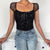 Gothic Rock Short Sleeve Corset Top with Lace and Ribbon Details: A Must-Have for Goth Fashionistas from NSE Imports #20.
