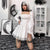 Gothic Black Dress with Puff Sleeves and Lace Trim | Create your own unique look from NSE Imports #23.