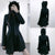 Gothic Mini Cat Ear Hoodie Mini Dress Pullover 3/4 Zipped Long Sleeve Hooded Cute Black Kitten Kawaii Grunge Fairy Mall Goth from NSE Imports #4.