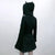 Gothic Mini Cat Ear Hoodie Mini Dress Pullover 3/4 Zipped Long Sleeve Hooded Cute Black Kitten Kawaii Grunge Fairy Mall Goth from NSE Imports #7.