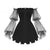 Puff Sleeve Mini Dress: Velvet pleated skirt, mesh puff sleeves, can be worn on or off the shoulder from NSE Imports #8.