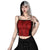 Gothic Spiderweb Net Mesh Panel Camisole: Lace Trim and Bow Detail Pink, White and Red from NSE Imports #2.