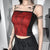 Gothic Spiderweb Net Mesh Panel Camisole: Lace Trim and Bow Detail Pink, White and Red from NSE Imports #27.