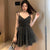 Spaghetti Strap Camisole Dress: Tulle mesh mini dress, for summer, parties, and any occasion from NSE Imports #8.