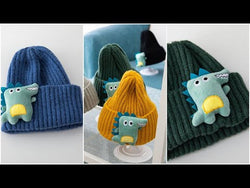 Cute Dinosaur Knitted Baby Hat Cartoon Warm Kids Girl Boy Beanie Autumn Winter Children Toddler Cap Bonnet Enfant Unisex Monster from NSE Imports #23.