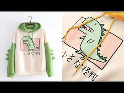 Little Monster Japanese Kawaii Cartoon Dinosaur Hoodie Sweatshirt from NSE Imports #28.