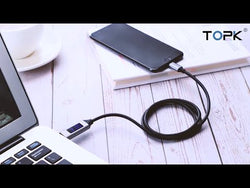 TOPK AN50 USB-C Cable with Volt Amp Display Data Fast Charge for Samsung, Xiaomi, LG, HTC from NSE Imports #13.