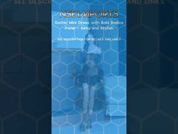Gothic Mini Dress with Bold Bodice Panel - Sexy and Stylish from NSE Imports #19.