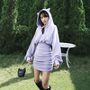 Thumbnail for Cat Ear Hooded Dress: Dress different from NSE Imports #4.