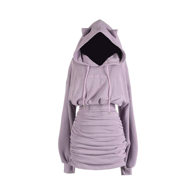 Cat Ear Hooded Dress: Dress different from NSE Imports #12.