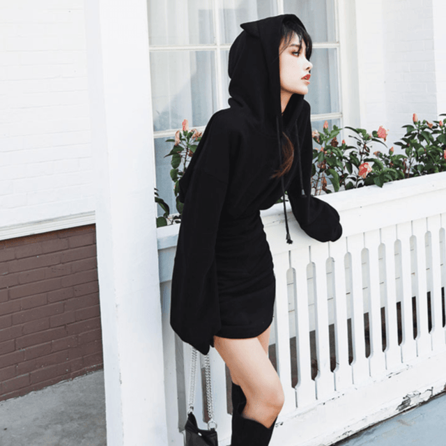 Cat Ear Hooded Dress: Dress different from NSE Imports #21.