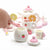 Kids Chunky Wooden Strawberry Themed Tea Party For Two: Pretend Play Toys Tea Set For Ages 3+ from NSE Imports #7.