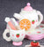 Kids Chunky Wooden Strawberry Themed Tea Party For Two: Pretend Play Toys Tea Set For Ages 3+ from NSE Imports #12.