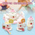 Kids Chunky Wooden Strawberry Themed Tea Party For Two: Pretend Play Toys Tea Set For Ages 3+ from NSE Imports #8.