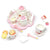 Kids Chunky Wooden Strawberry Themed Tea Party For Two: Pretend Play Toys Tea Set For Ages 3+ from NSE Imports #2.