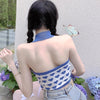 Thumbnail for Knitted Sleeveless Heart Print Tank Top Halter Neck Women Backless Cardigan Sexy Small Vest Kawaii Harajuku Cute Sweet from NSE Imports #10.