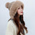 Knitted Woolly Hat With Faux Fur Trim and Pom Poms: Cute Winter Hat Female Russian Style Thick Warm Fur Hat Ladies Ski Girls from NSE Imports #22.