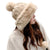 Knitted Woolly Hat With Faux Fur Trim and Pom Poms: Cute Winter Hat Female Russian Style Thick Warm Fur Hat Ladies Ski Girls from NSE Imports #12.