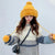 Knitted Woolly Hat With Faux Fur Trim and Pom Poms: Cute Winter Hat Female Russian Style Thick Warm Fur Hat Ladies Ski Girls from NSE Imports #30.