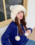 Knitted Woolly Hat With Faux Fur Trim and Pom Poms: Cute Winter Hat Female Russian Style Thick Warm Fur Hat Ladies Ski Girls from NSE Imports #36.