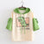 Little Monster Cute Dinosaur Hoodie Tee T-shirt Patchwork Harajuku Japanese Text Kawaii Women Pullover Top from NSE Imports #4.