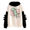 Thumbnail for Little Monster Japanese Kawaii Cartoon Dinosaur Hoodie Sweatshirt from NSE Imports #4.